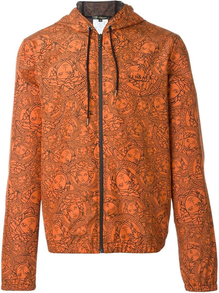 Versace Medusa Print Hooded Jacket