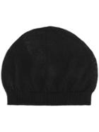 Rick Owens Knit Beanie, Adult Unisex, Black, Virgin Wool