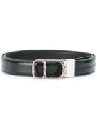Dior Homme Flecked Buckle Belt, Men's, Size: 95, Blue, Leather/metal (other)