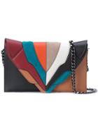Elena Ghisellini Colour Block Clutch Bag - Multicolour