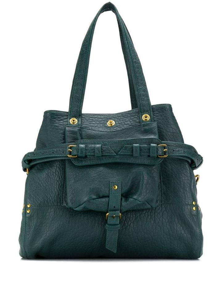 Jérôme Dreyfuss Buckle Detail Tote - Green