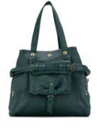 Jérôme Dreyfuss Buckle Detail Tote - Green