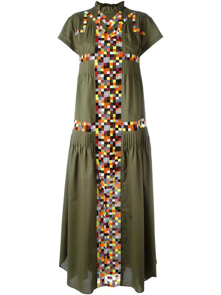 Sacai Embroidered Maxi Dress