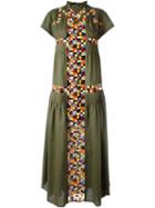 Sacai Embroidered Maxi Dress