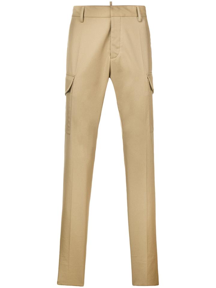 Dsquared2 Classic Slim-fit Chinos - Nude & Neutrals