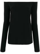 Norma Kamali Off-the-shoulder Fitted Top - Black