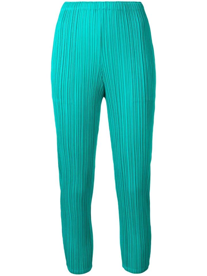 Pleats Please By Issey Miyake Plissé Trousers - Green