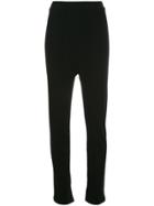 Cityshop High Waisted Slim Fit Trousers - Black