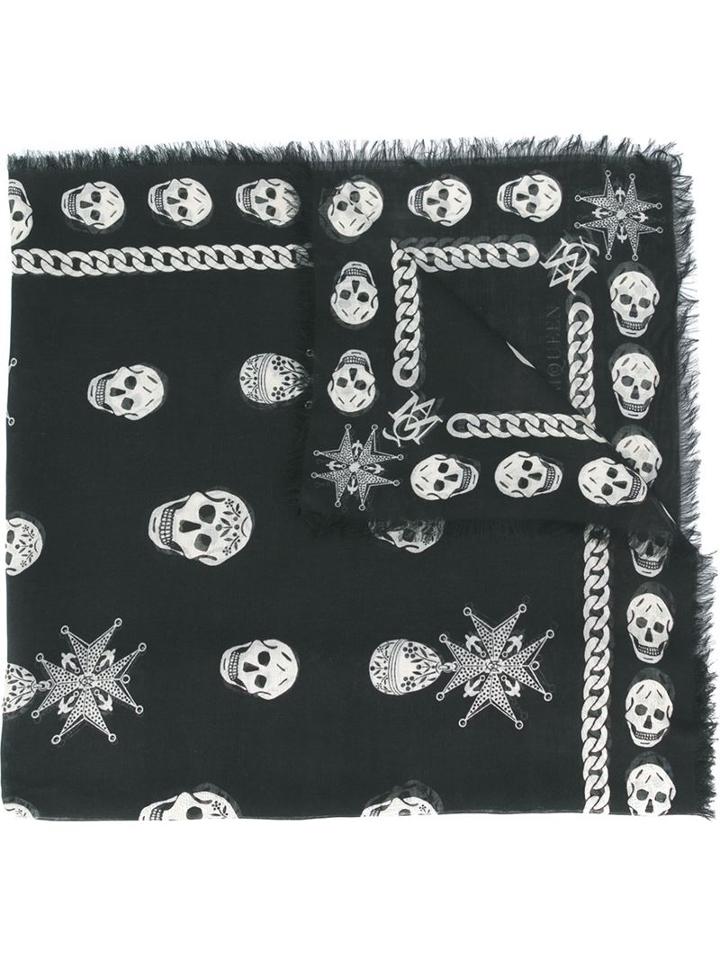 Alexander Mcqueen 'medallion Skull' Scarf