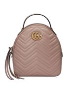 Gucci Gg Marmont Quilted Leather Backpack - Pink