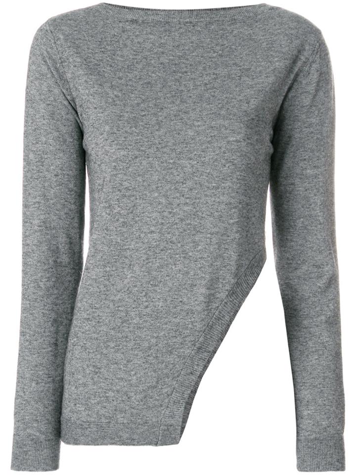 Eleventy Round Neck Jumper - Grey