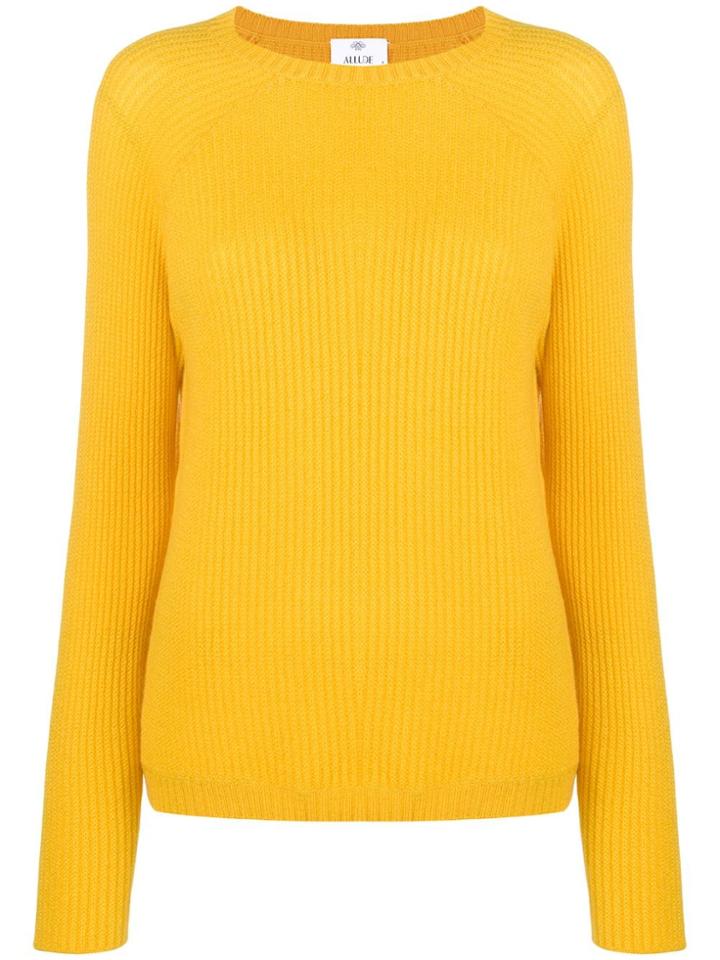 Allude Knit Jumper - Yellow & Orange