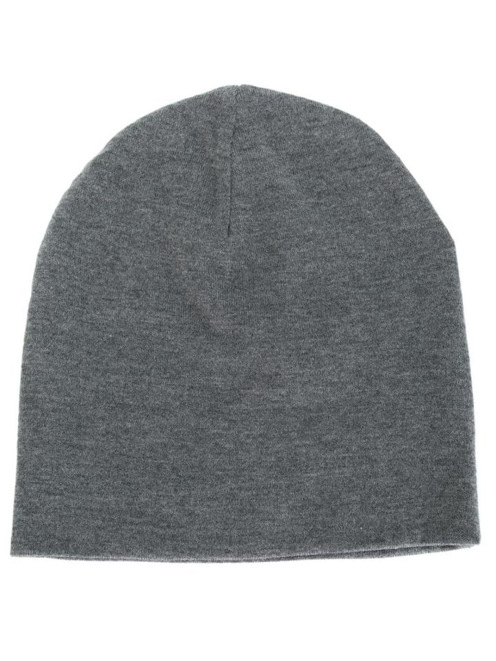 Classic Beanie, Men's, Grey, Wool, Ami Alexandre Mattiussi