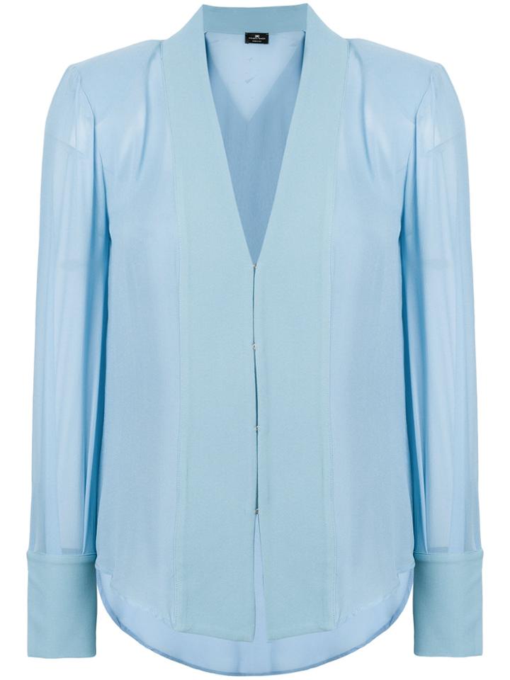 Elisabetta Franchi V-neck Shirt - Blue