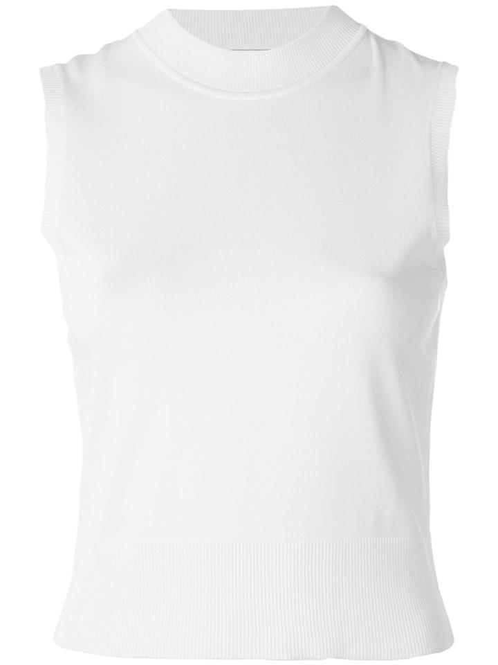 Neil Barrett Knitted Tank, Women's, Size: Small, White, Nylon/viscose