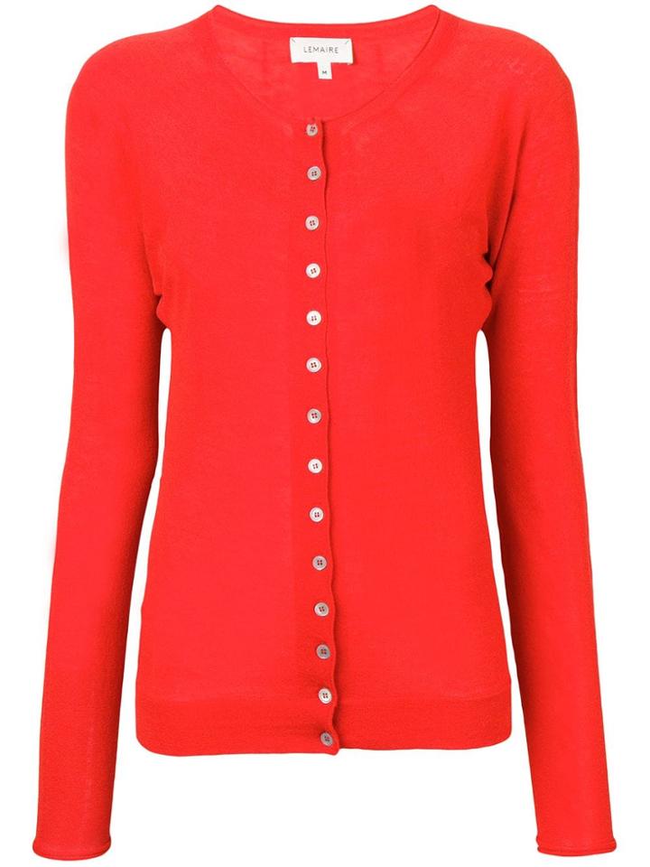 Lemaire Buttoned Cardigan - Red