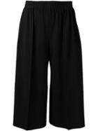 Issey Miyake Cauliflower Ribbed Culottes, Women's, Black, Polyester