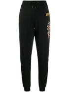 Kenzo Floral Embroidered Track Trousers - Black