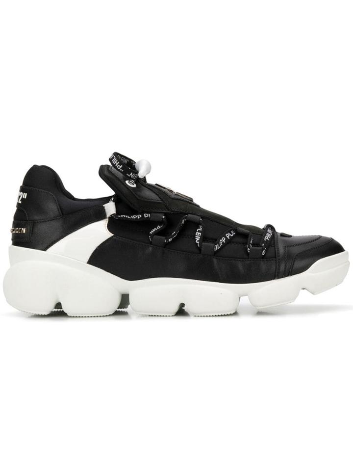 Philipp Plein Contrast Low-top Sneakers - Black