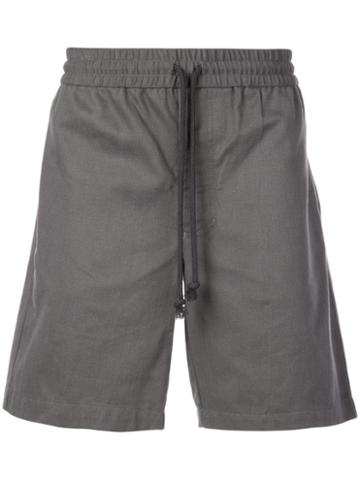 Odin Drawstring Waist Shorts - Grey