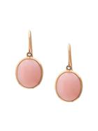Irene Neuwirth 18kt Rose Gold Round Pink Opal Drop Earrings
