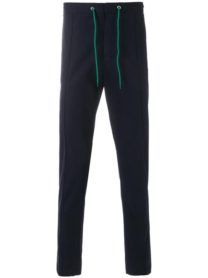 Kenzo Drawstring Tailored Trousers - Blue