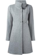 Fay Single Breasted Coat, Women's, Size: Xs, Grey, Acrylic/polyamide/acetate/virgin Wool