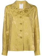 Yves Saint Laurent Pre-owned Floral Jacquard Open Collar Shirt -
