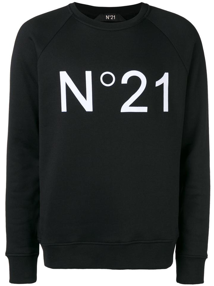 No21 Logo Print Sweatshirt - Black