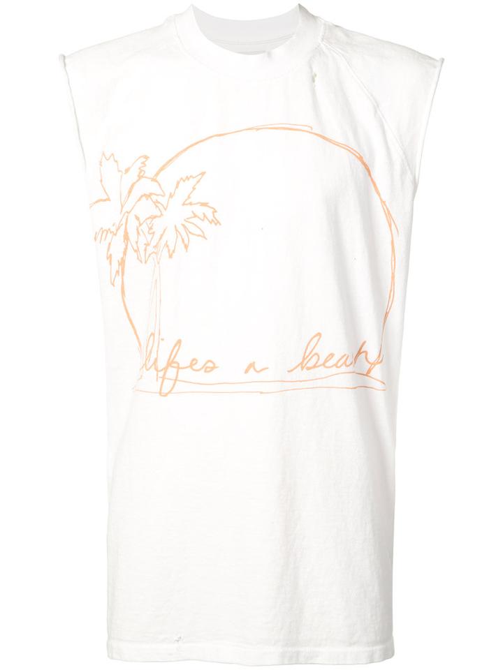 L'equip - Beach Tank Top - Men - Cotton - M, White, Cotton