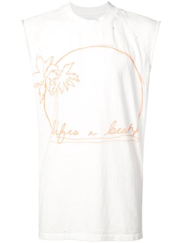 L'equip - Beach Tank Top - Men - Cotton - M, White, Cotton