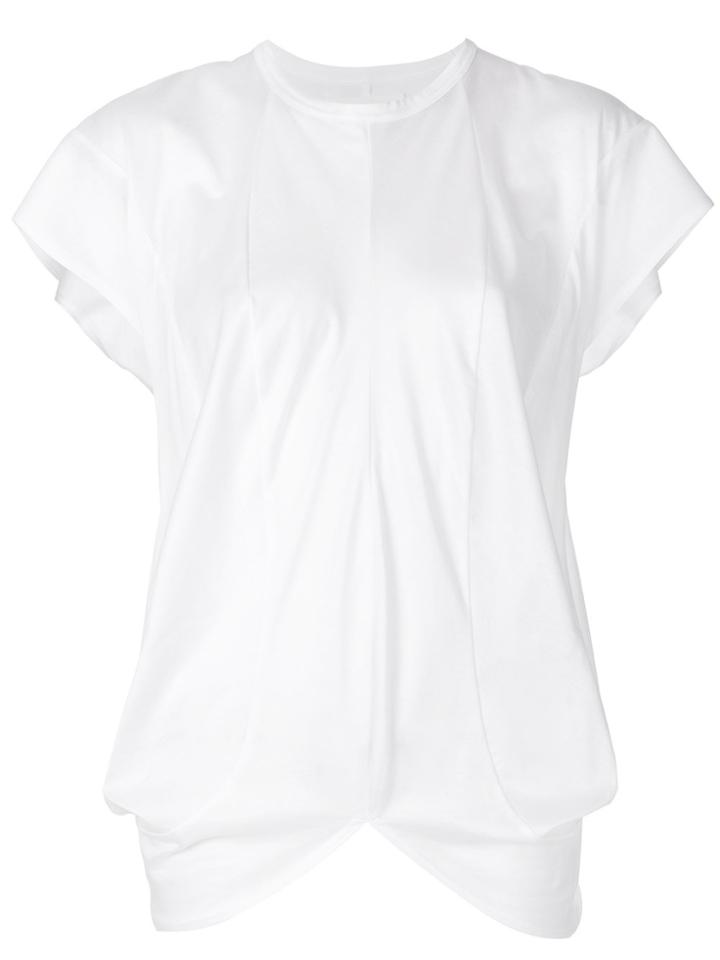 Junya Watanabe Comme Des Garçons Asymmetric Front T-shirt - White