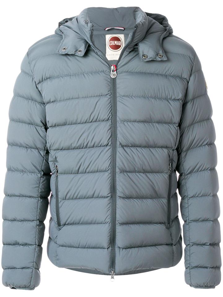 Colmar Padded Logo Plaque Jacket - Grey