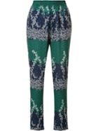 Yigal Azrouel Ivy Trellis Pants, Women's, Size: 4, Green, Polyester/spandex/elastane