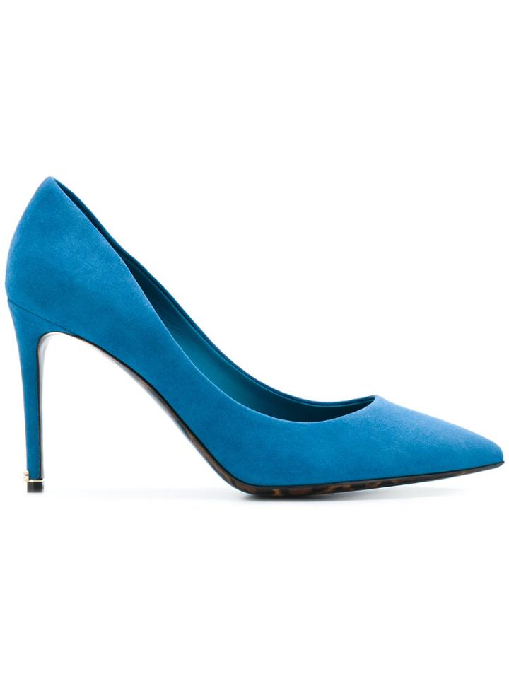Dolce & Gabbana Leopard Sole Pumps - Blue