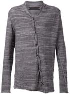 Daniel Andresen Linen Cardigan, Men's, Size: Medium, Grey, Linen/flax