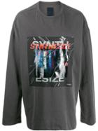 Juun.j Graphic Print Oversized Sweatshirt - Grey