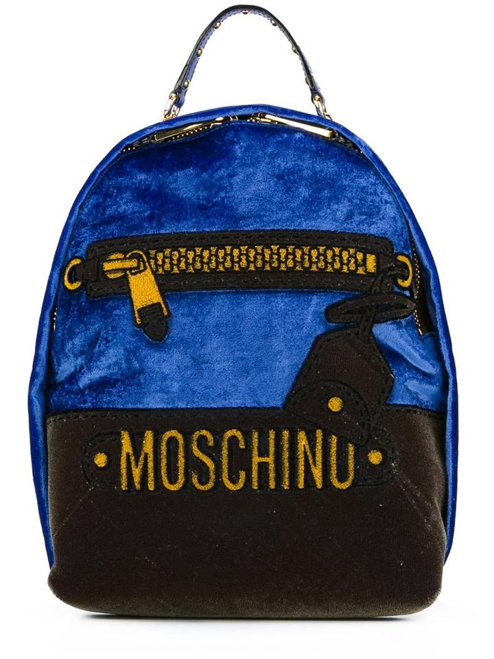 Moschino Mini Trompe-l'oeil Logo Backpack