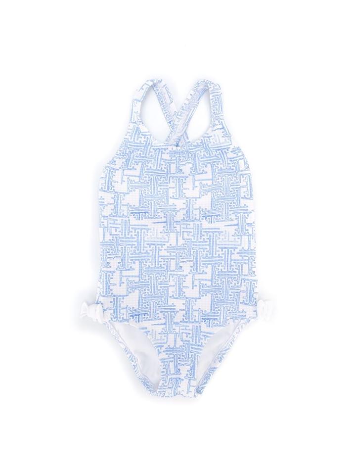Heidi Klein Kids Montauk Swim Suit, Girl's, Size: 8 Yrs, White