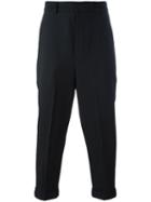 Ami Alexandre Mattiussi Oversize Carrot-fit Trousers, Men's, Size: 40, Black, Virgin Wool