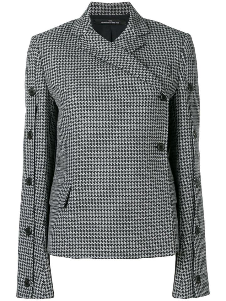 Rokh Herringbone Blazer - Grey