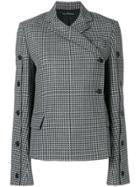 Rokh Herringbone Blazer - Grey