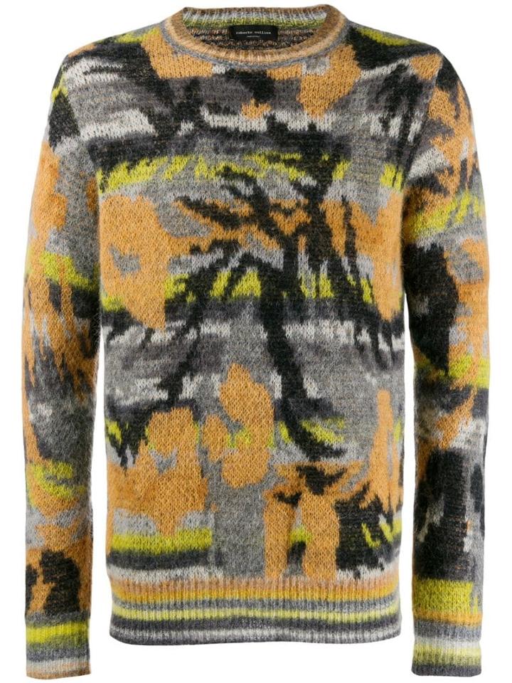 Roberto Collina Printed Jacquard Sweatshirt - Orange