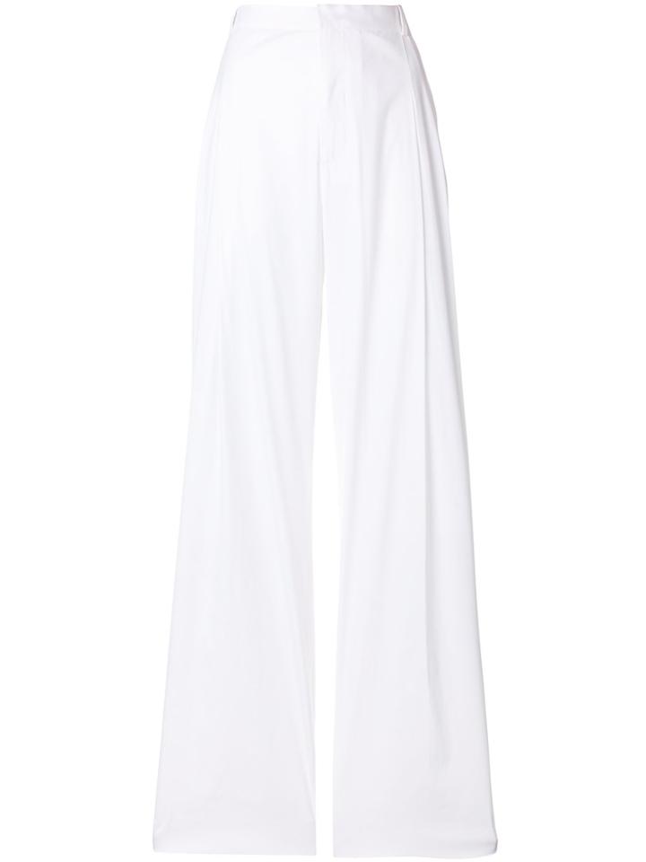Givenchy Flared High-waisted Trousers - White