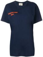 Semicouture Logo Print T-shirt - Blue