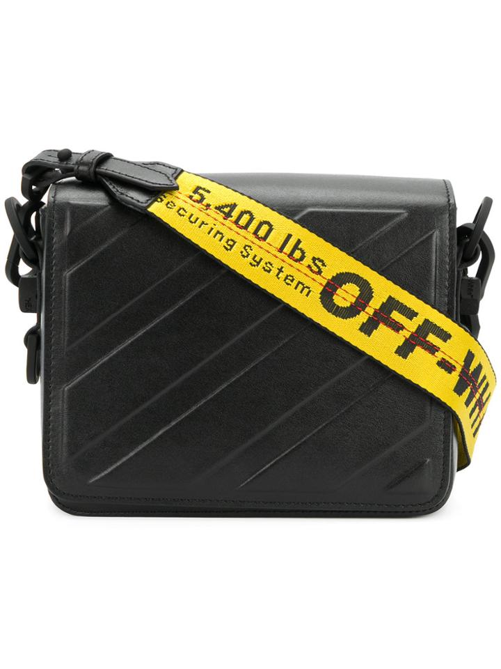 Off-white Diag Binder Clip Bag - Black