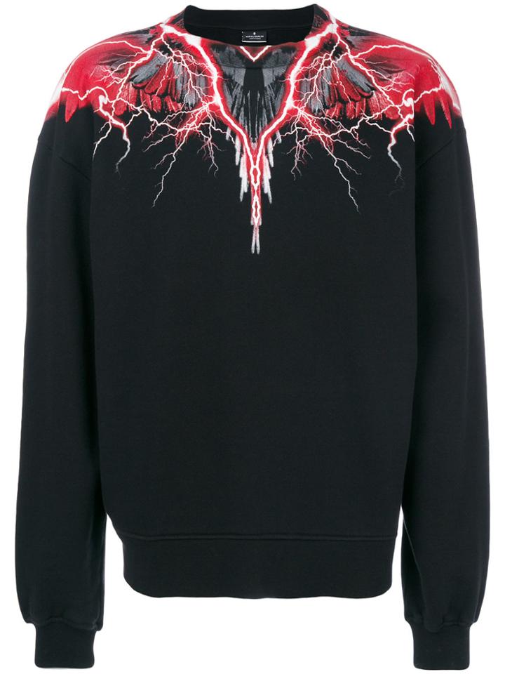Marcelo Burlon County Of Milan Worr Crewneck Sweatshirt - Black