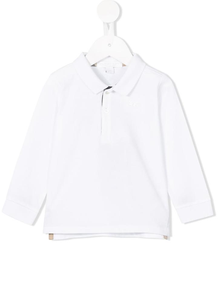Burberry Kids - Logo Polo Shirt - Kids - Cotton - 18 Mth, White