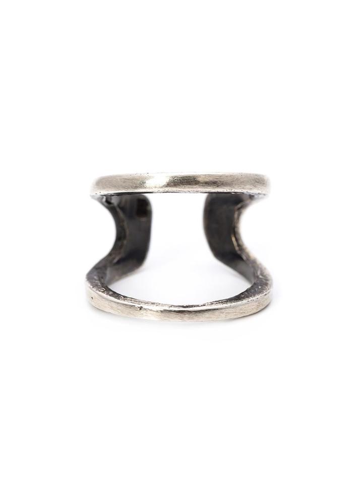 Ann Demeulemeester Phalanx Ring, Adult Unisex, Grey, Silver