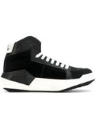 Cinzia Araia Contrast Lace Up Sneakers - Black